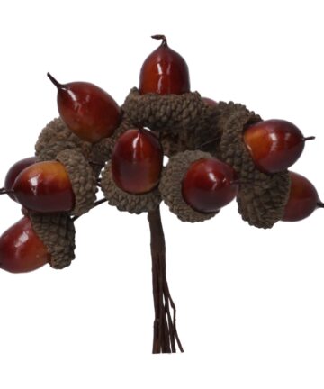 Pick 11cm - Brown Acorn Bunch