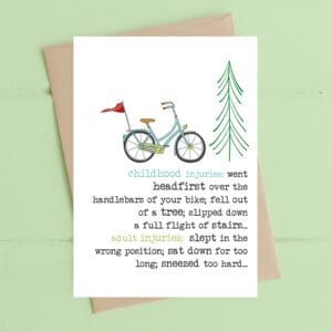 Childhood injuries v adult injuries