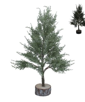 Tree 56cm - Conifer w LED Lights/Log Base