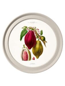 c.1843 Chocolate Plant - Light Round Frame