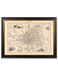 c.1851 Map of Dublin