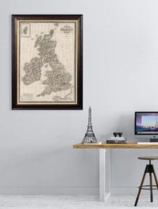 c.1838 Map of The British Isles