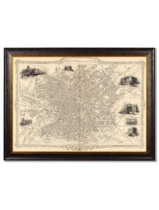 c.1851 Map of Manchester