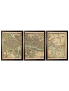 c.1827 London Triptych Map