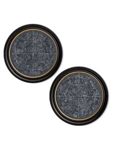 c.1800 Map of Constellations - Round Frame