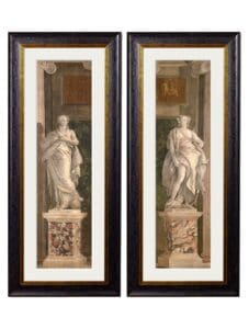 c.1760 Allegorical Figures Representing Grammar and Arithmetic