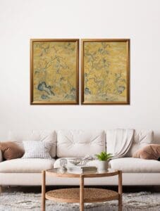 Phoenixes in a Garden Set of 3