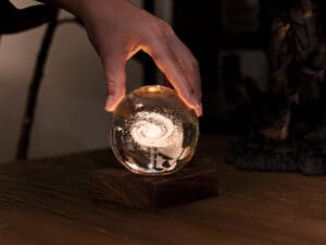 Amber Crystal Light Galaxy