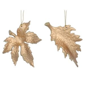 Acrylic Dec 12cm - Gold Leaf, 2as
