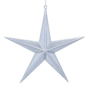 Acrylic Dec 28.5cm - Silver 5-Point Mirror Star