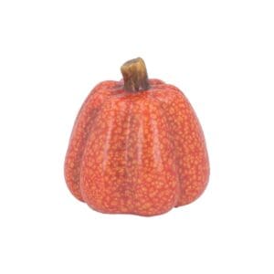 Ceramic Ornament 9cm - Orange Speckle Pumpkin
