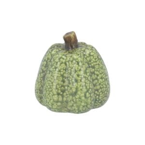 Ceramic Ornament 9cm - Green Speckle Pumpkin