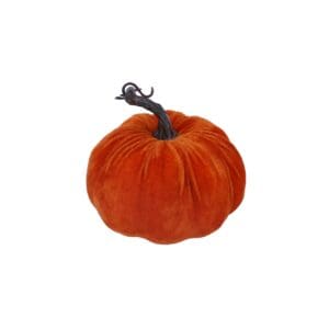 Velvet Ornament 13.75cm - Orange Pumpkin