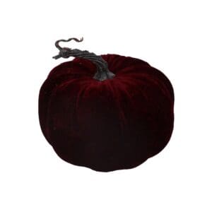 Velvet Ornament 16.25cm - Burgundy Pumpkin