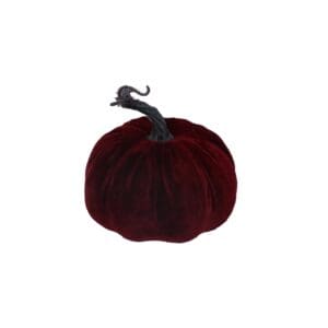 Velvet Ornament 13.75cm - Burgundy Pumpkin