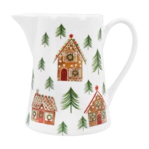New Bone China Jug 10cm - Gingerbread House