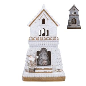Resin Orn 48cm - LED/Revolving Musical Gingerbread House