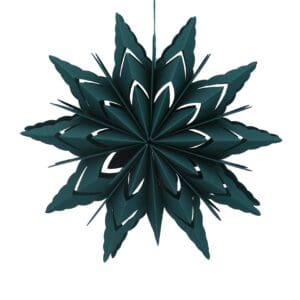 Paper Dec 30cm - Dark Green Fretwork Star