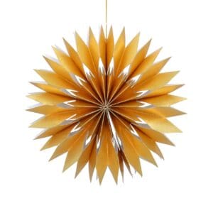Paper Dec 30cm - Gold Starburst