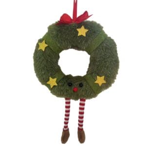 Fabric Orn 30cm - Wreath Man