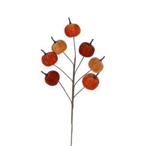 Spray 72cm - Autumn Mix Velvet Mini Pumpkin
