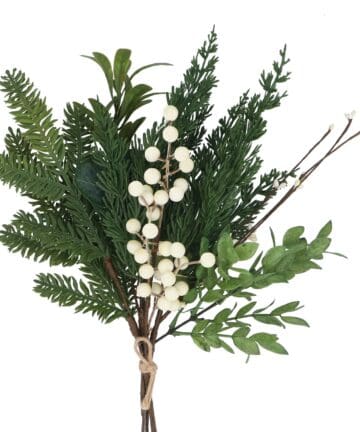 Bunch 46cm - Winter Foliage w White Berries