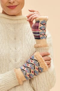 Kristi Wrist Warmers - Cream