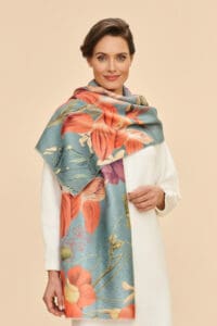 Hummingbird at Dusk Luxury Print Scarf