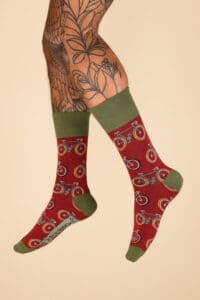 Commuter Bikes Men's Socks - Raspberry