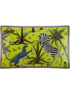 Glass Plate Rectangle Jungle Large 26 x 16cm