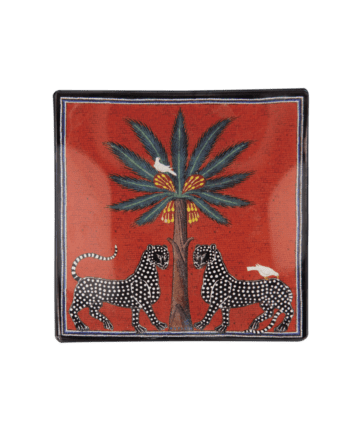 Glass Plate Mosaico Red 11 x 11cm