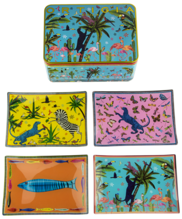 Tin Jungle 4 Glass Plates
