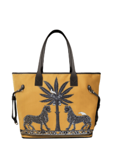Velvet Tote Gattopardo Sahara