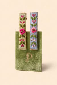 Mint/Cornflower Floral Vines